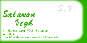 salamon vegh business card